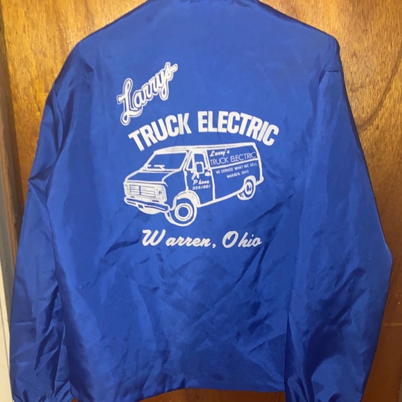 Vintage USA & Graphic 1980’s Truck Electric Men's Nylon Jacket - Picture 2 of 10